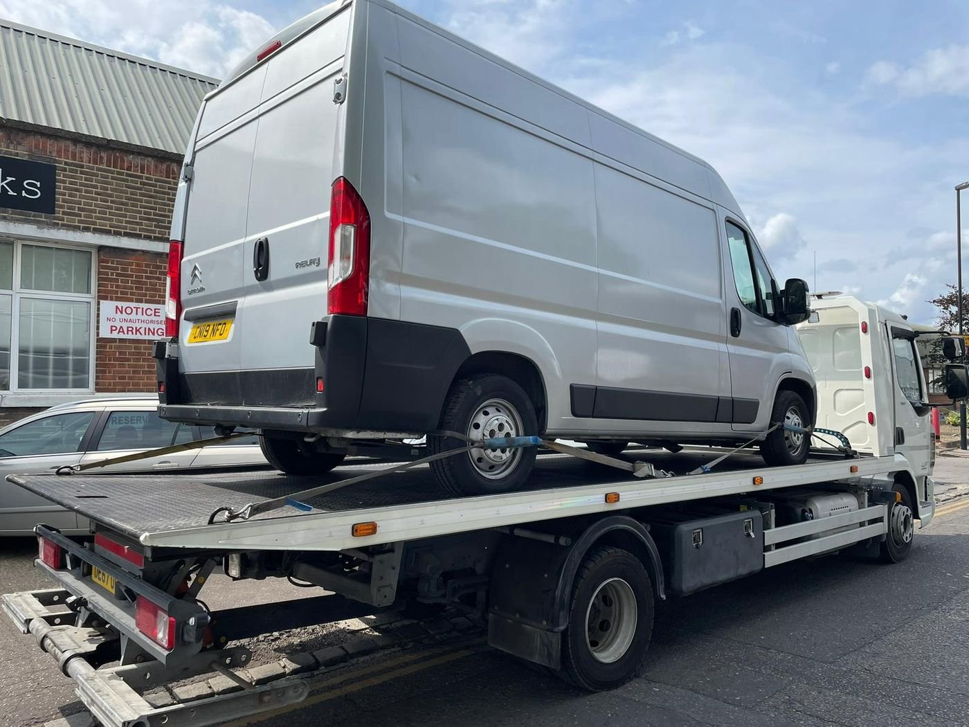 Z&Z Auto Recovery flatbed loading a vehicle in Coventry