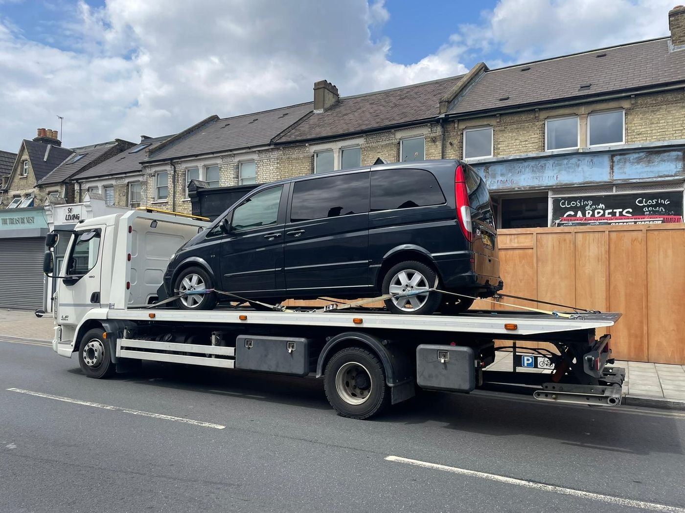 Z&Z Auto Recovery transporting a vehicle across the Midlands