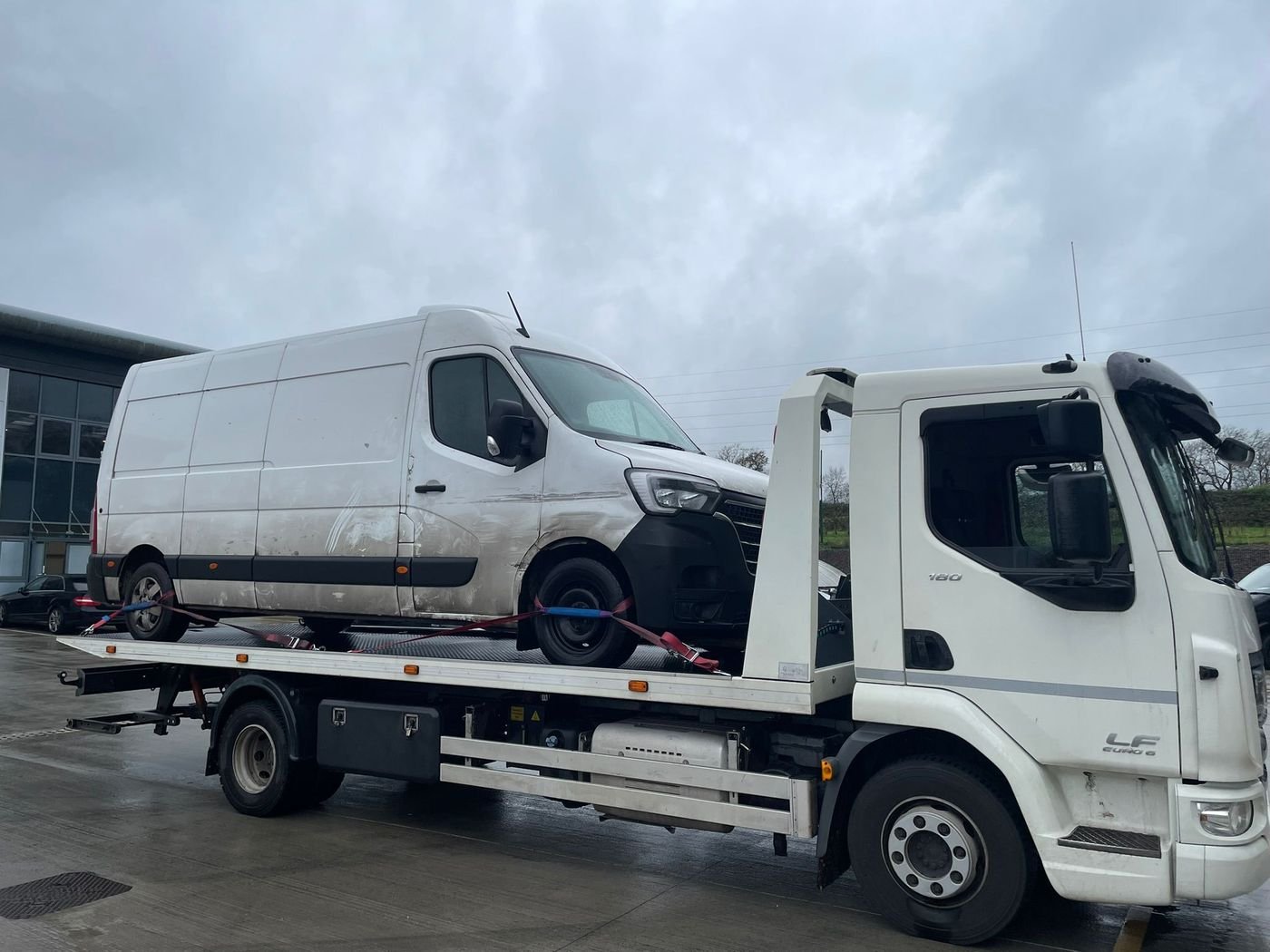 Z&Z Auto Recovery loading a vehicle near Stourport-on-Severn, Worcestershire