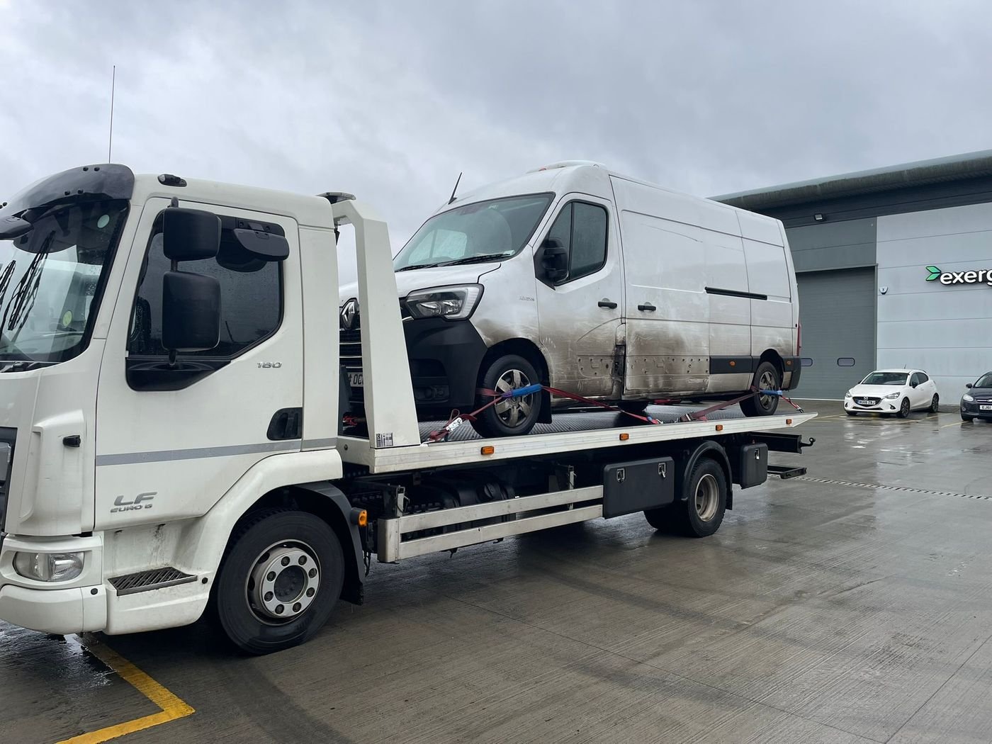 Z&Z Auto Recovery loading a vehicle near Leek, Staffordshire